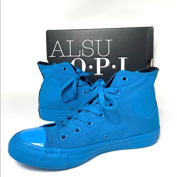 Converse x O.P.I. Ctas Canvas High Top Cyan Space - Picture 2 of 9